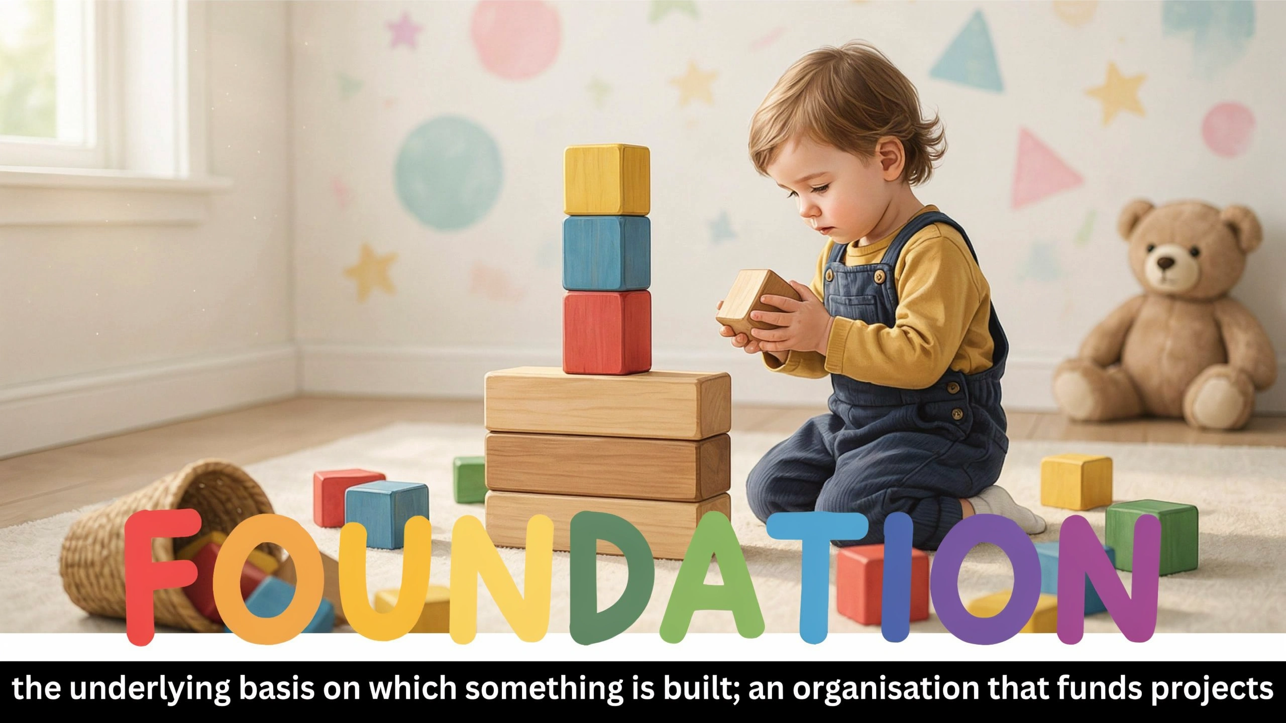 English Illustration for foundation